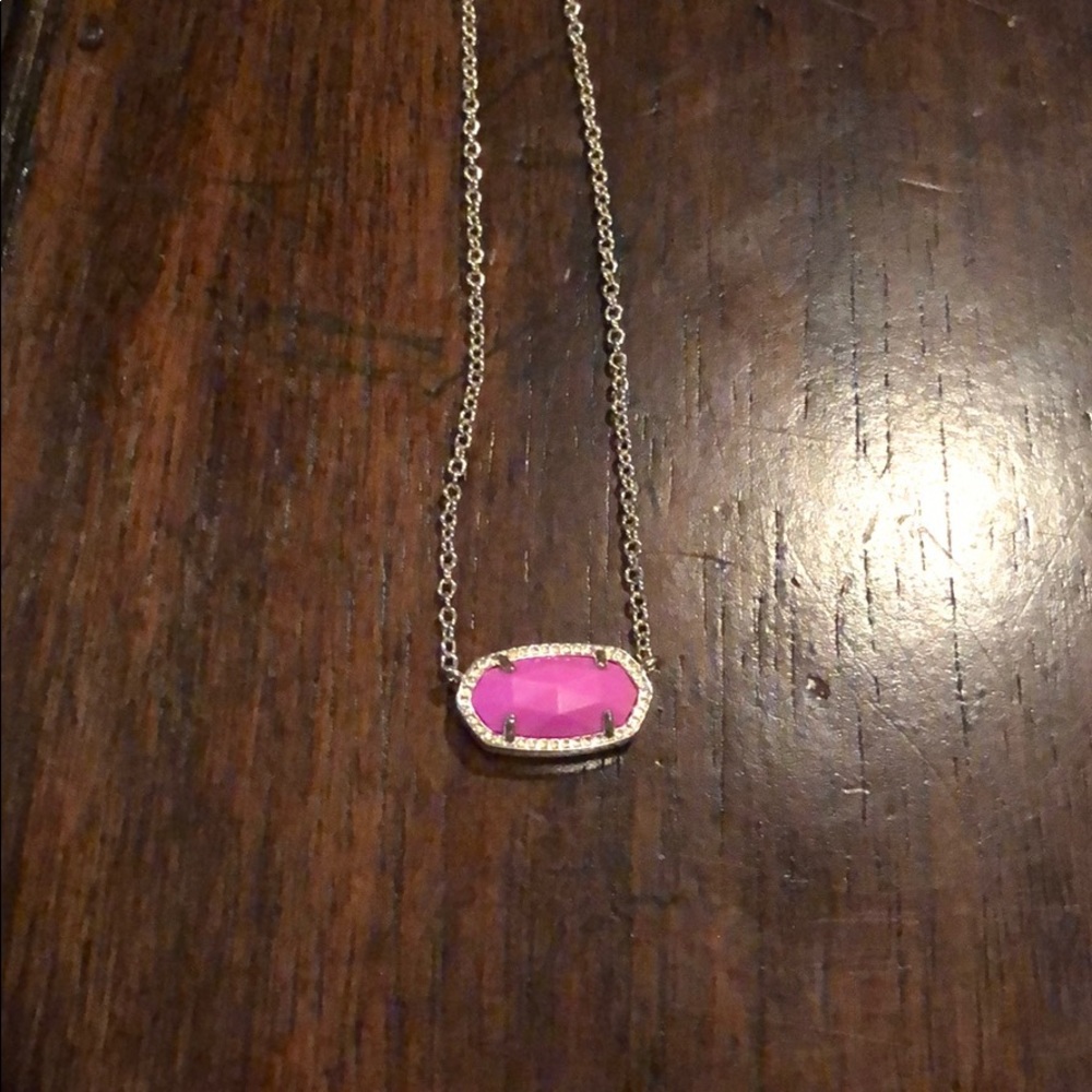 Kendra Scott hot pink necklace